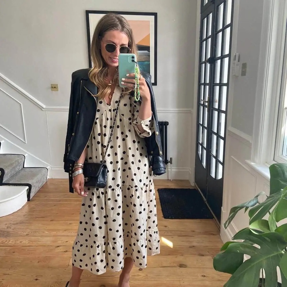 ASOS Pretty Lavish Dotty Day Dress